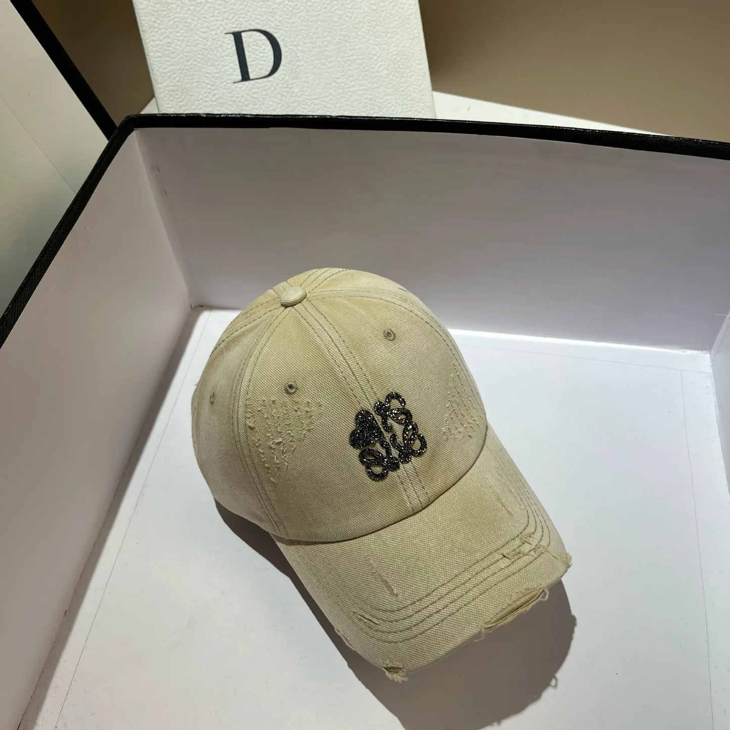 Korean Crystal 3D Letter Baseball Cap