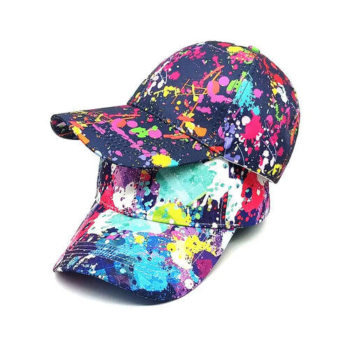 Four Seasons Graffiti Print Adjustable Unisex Baseball Cap