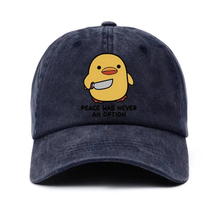 Yellow Duck Letter Baseball Cap