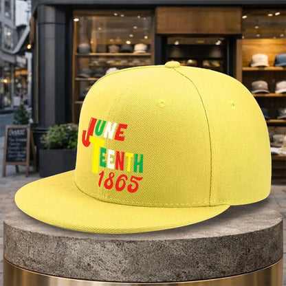 Juneteenth 1865 Streetwear Adjustable Snapback Cap