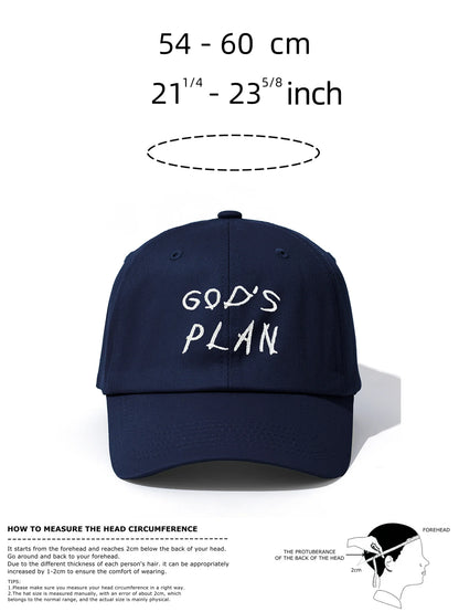 Gods Plan Embroidery Dad Baseball Cap