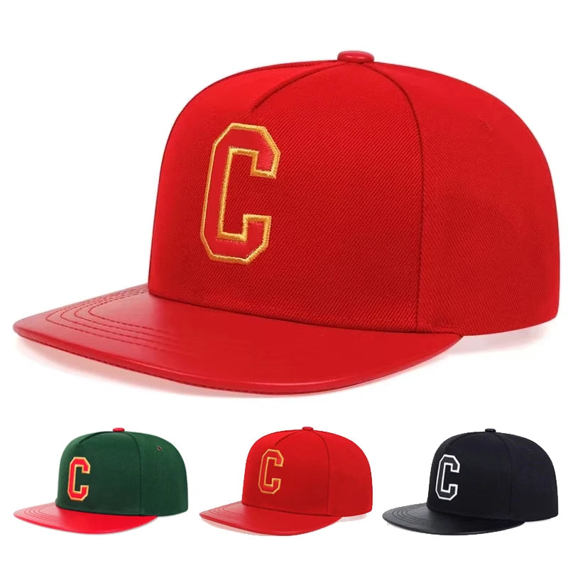 C Letter Embroidered Hip Hop Baseball Hat