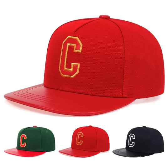 C Letter Embroidered Hip Hop Baseball Hat