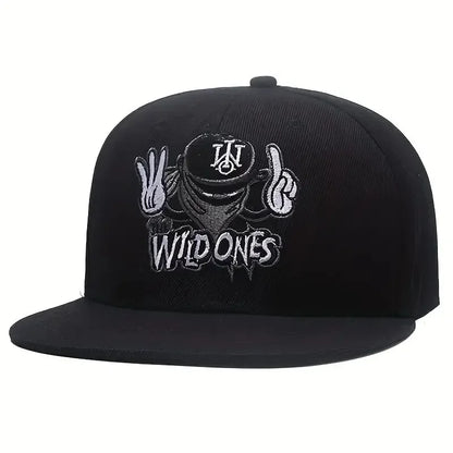 Unisex Embroidered Ninja Letter Hip-hop Baseball Cap