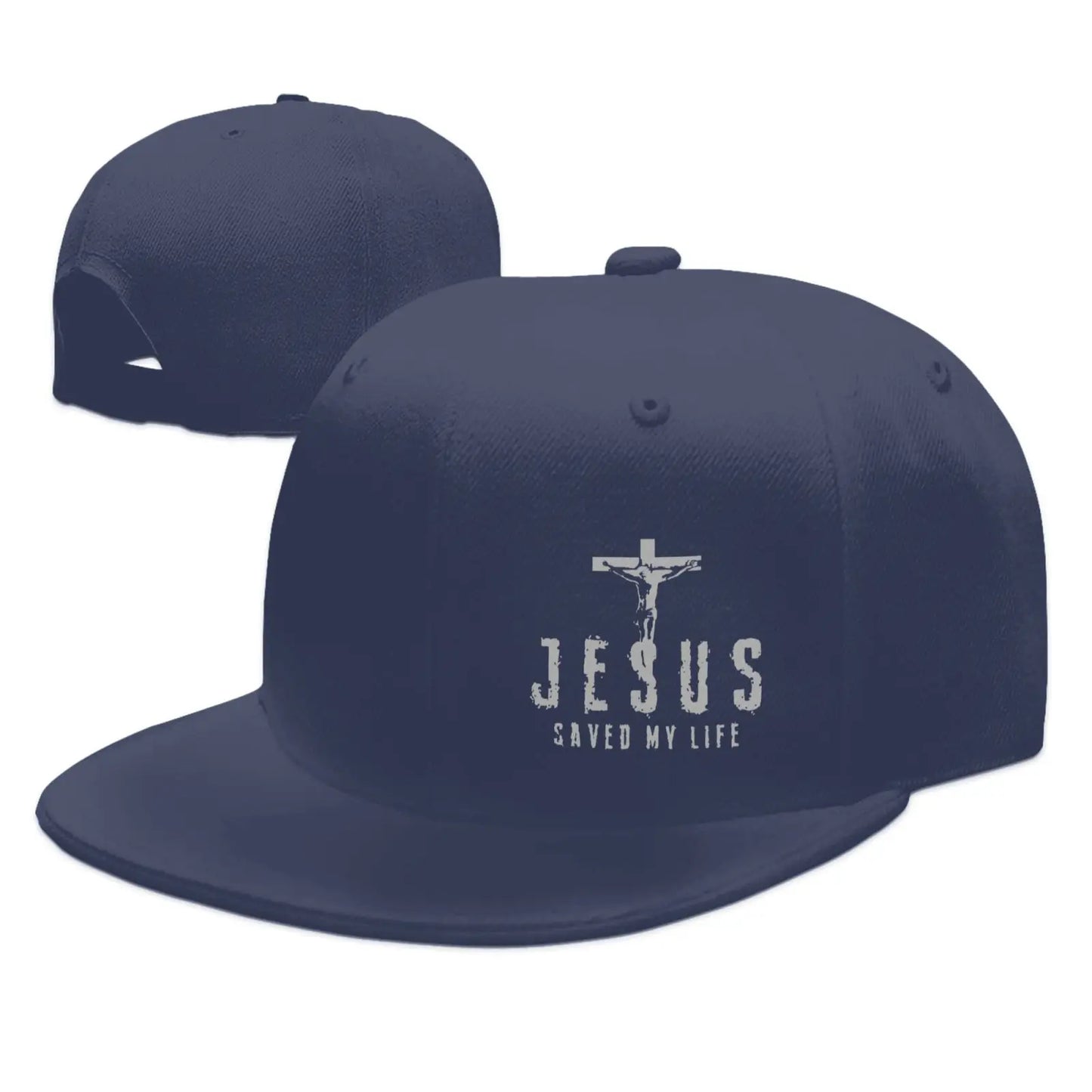 Jesus Saved My Life Cross Snapback Cap