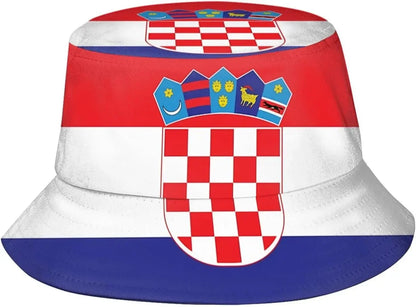 Croatia Flag Summer Bucket Hat