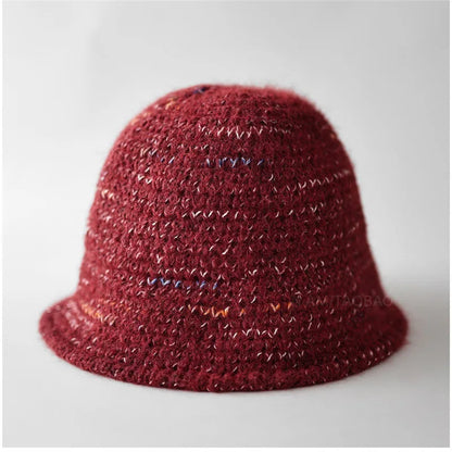 Knitted Wool Ear Protection Bucket Hat