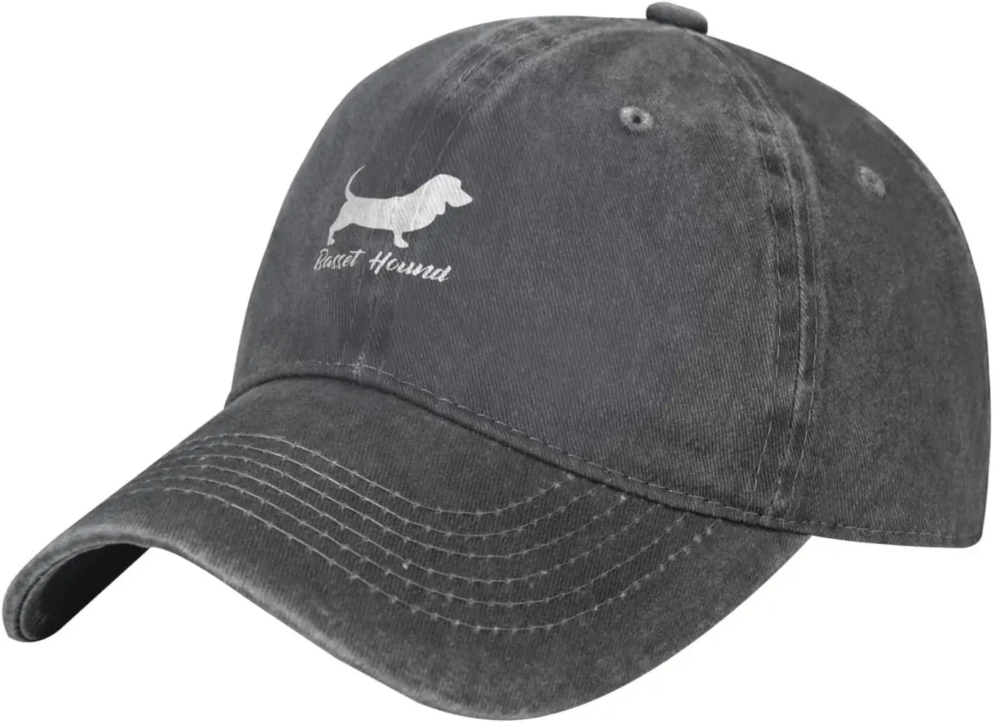 Casual Cotton Basset Hound Silhouette Baseball Cap