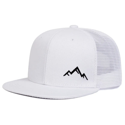 Unisex Mountain Embroidery Hip-hop Net Hats