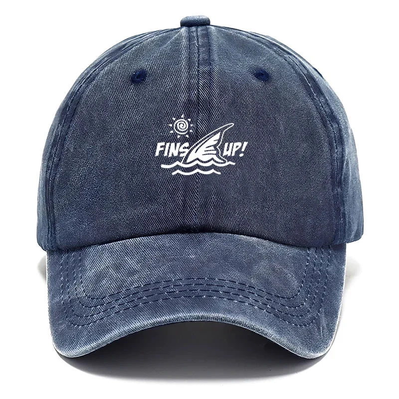 Vintage Washed Cotton Coastal Beach Life Baseball Cap