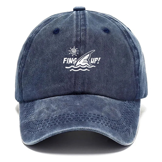 Vintage Washed Cotton Coastal Beach Life Baseball Cap