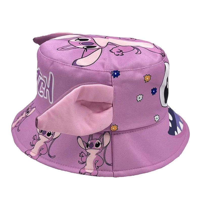 Kids Stitch Angel Cartoon Bucket Hat