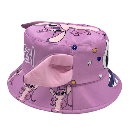 Kids Stitch Angel Cartoon Bucket Hat