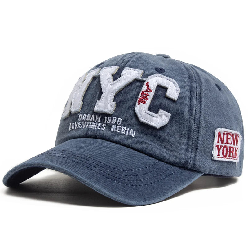 New Vintage Big Letter NYC Baseball Cap