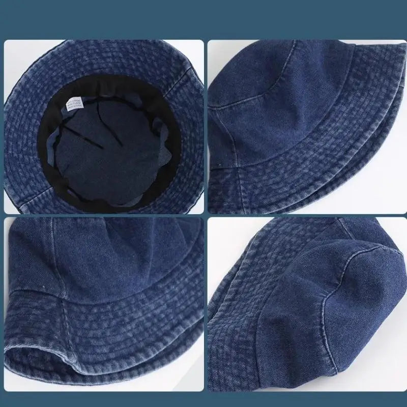 Women's Washed Denim Bucket Hat