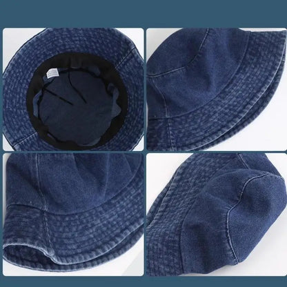 Women's Washed Denim Bucket Hat