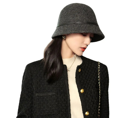 Thick Wool Plush Winter Bucket Hat