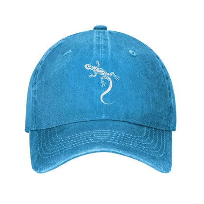 Cool Vintage Distressed Washed Denim Trucker Cap