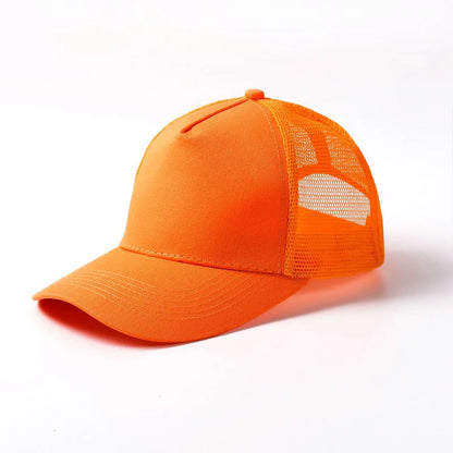 5 Pane Mesh Baseball Cap Adult Hip Hop Curved Snapback Hats