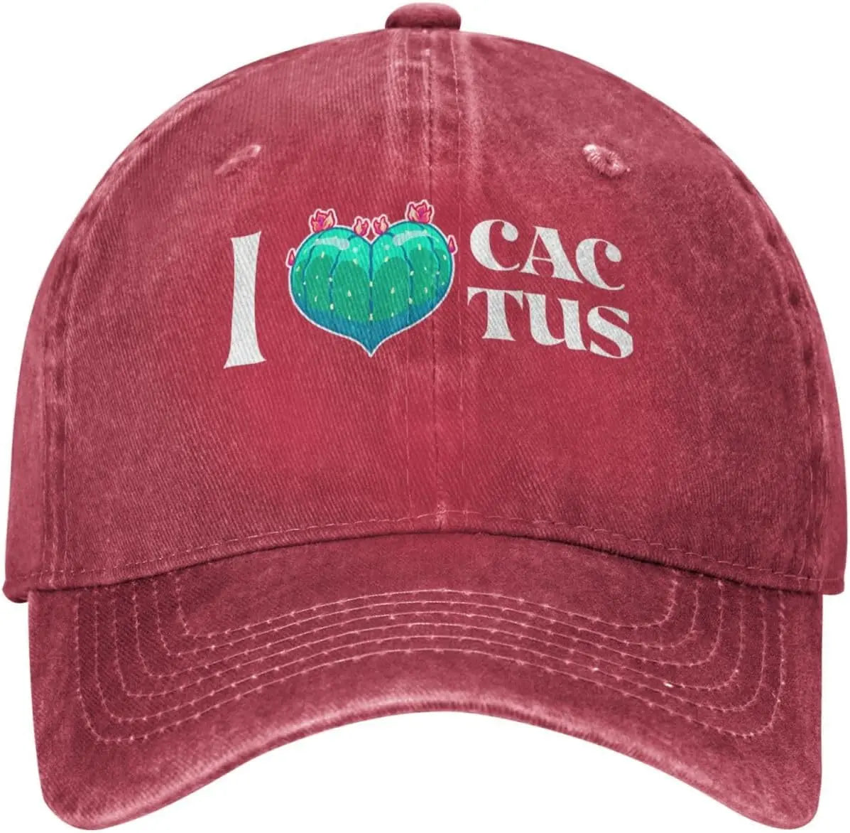 I Love Cactus Vintage Cotton Baseball Cap