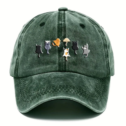 Cute Cat Print Casual Baseball Cap