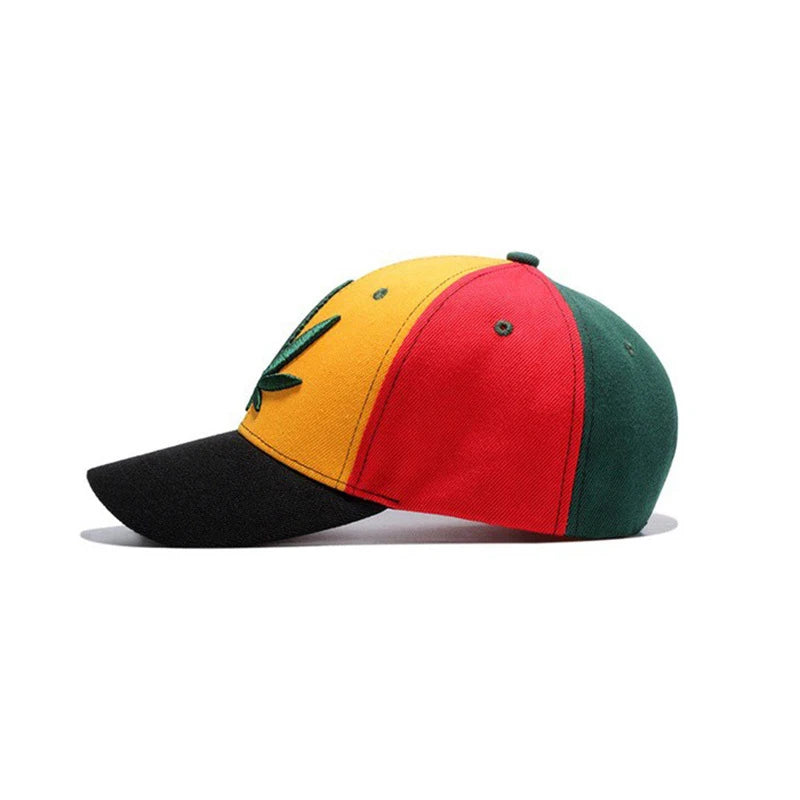 Hip Hop Maple Leaf Embroidery Baseball Cap