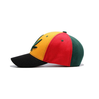 Hip Hop Maple Leaf Embroidery Baseball Cap