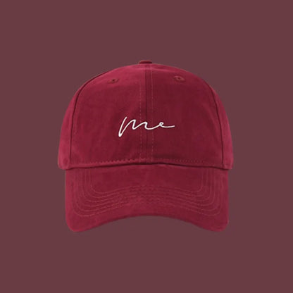 Simple Embroidery Solid Color Cotton Baseball Cap