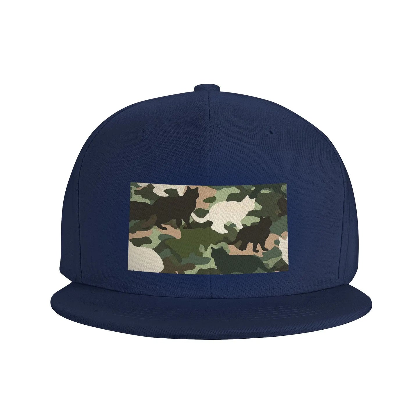 Cat Camouflage Pattern Breathable Outdoor Snapback Cap