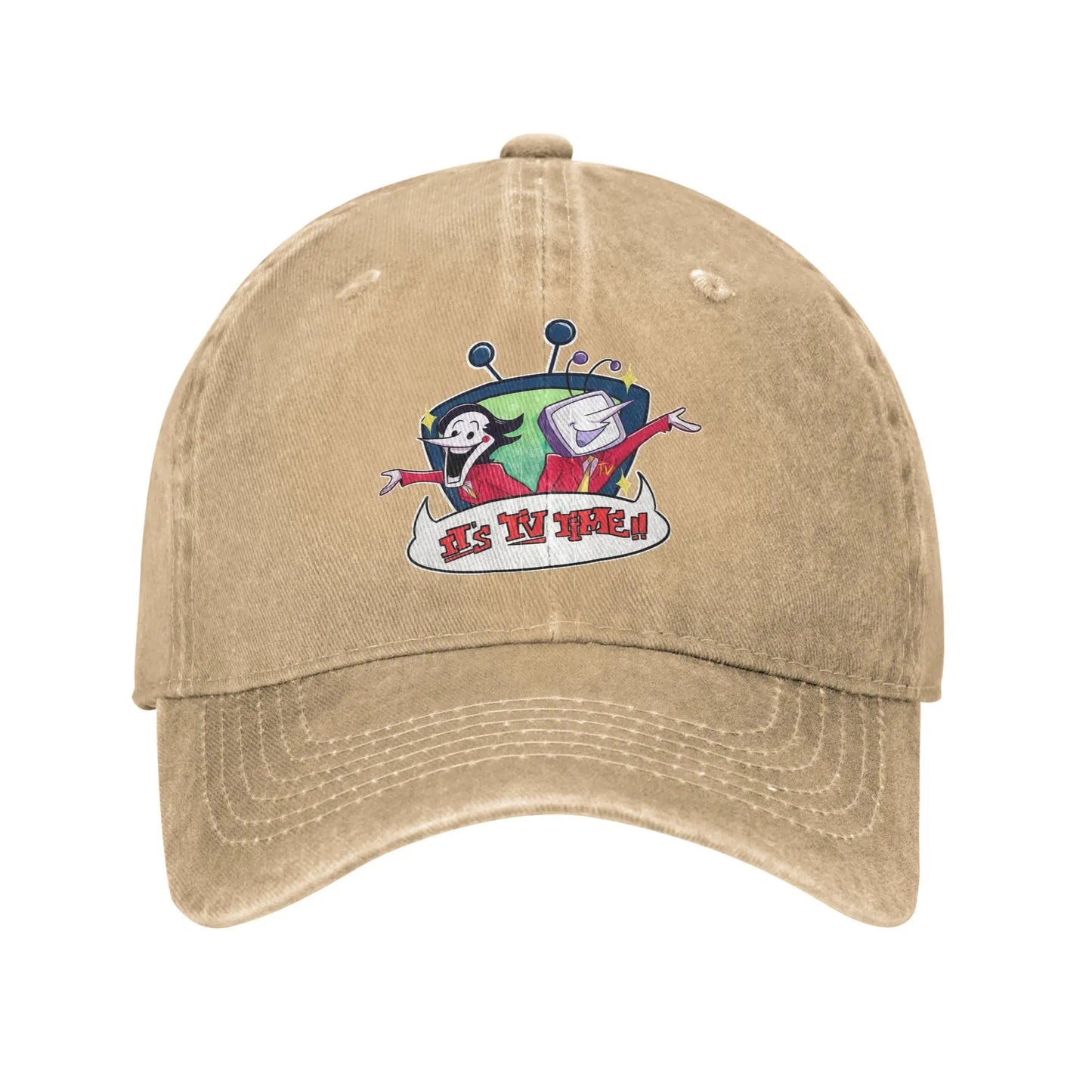 Deltarune TV Time Tenna Spamton Distressed Baseball Cap