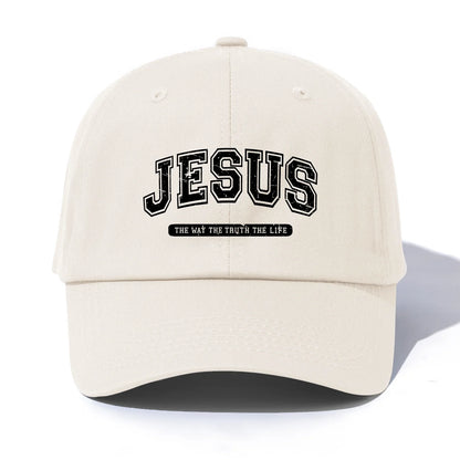 Minimalist Jesus Print Retro Dad Baseball Cap