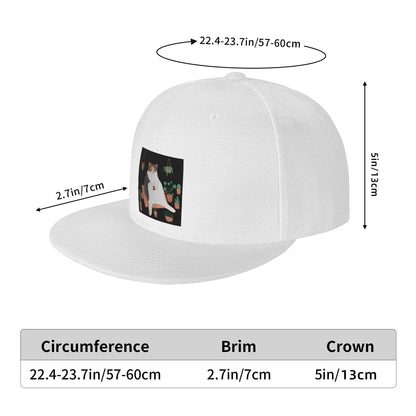 Calico Cat With Potted Plants Cute Graphic Snapback Cap
