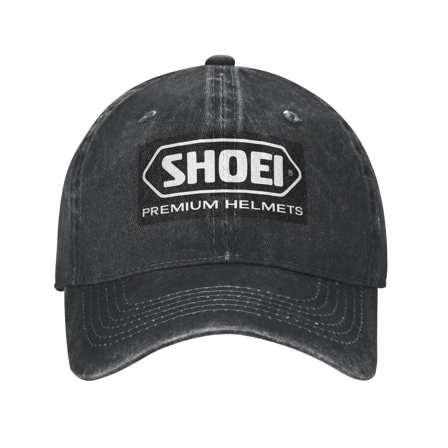 Shoei Motorcycle Helmets Washed Denim Baseball Cap