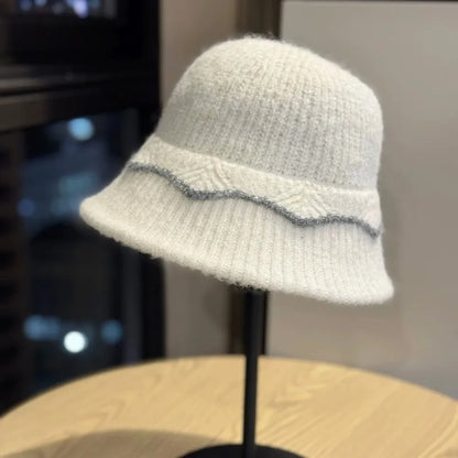 Wool Knitted Warm Autumn Winter Bucket Hat