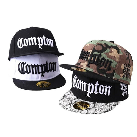 Compton Camouflage Snapback Hat Unisex