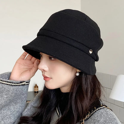 Women's Foldable Warm Bucket Hat