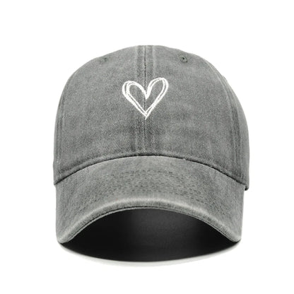 Print Minimalist Retro Washed Baseball Cap