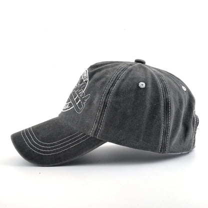 Unisex Vintage Embroidered Letter Baseball Cap