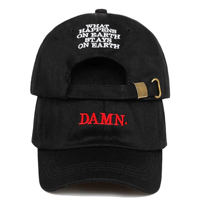Damn Embroidered Hip Hop Snapback Baseball Cap