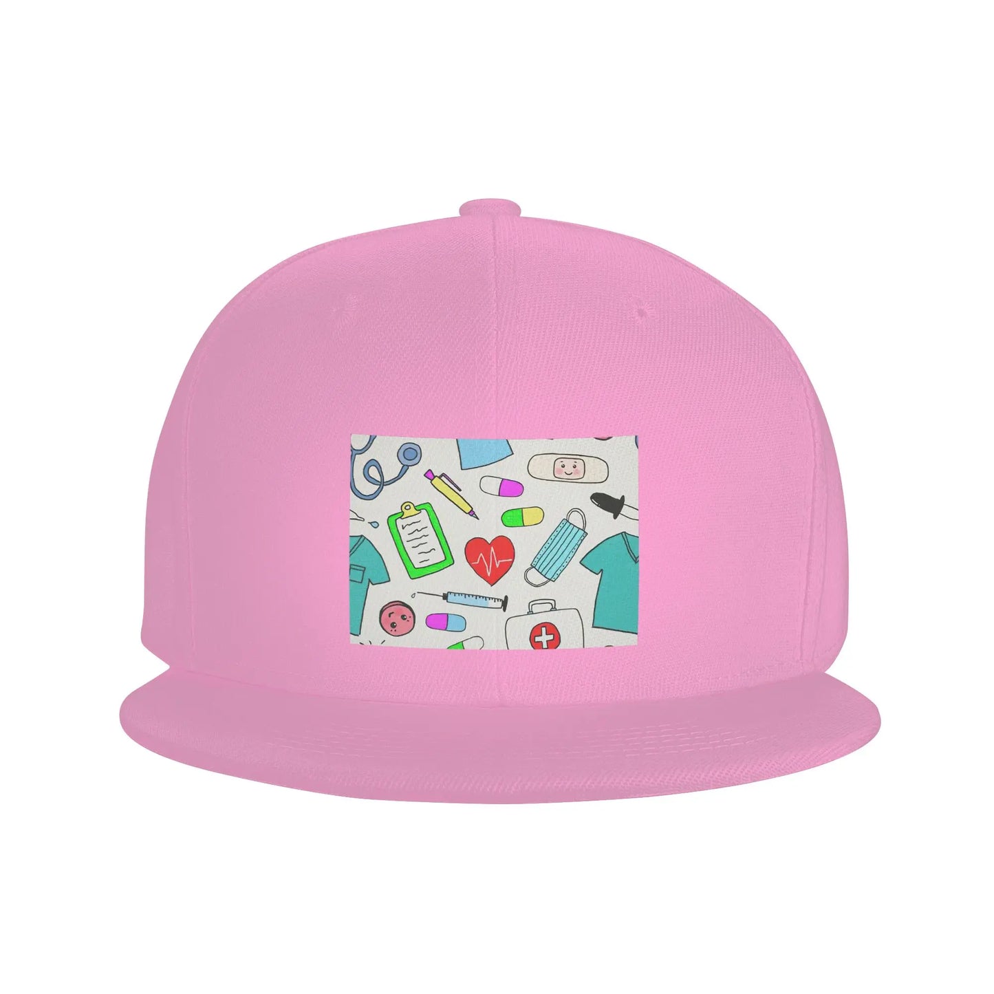 Colorful Nursing Pattern Casual Outdoor Snapback Cap