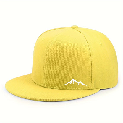 Adjustable Polyester Flat Brim Baseball Hat