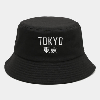 Tokyo Custom Text Cotton Fashion Trend Bucket Hat