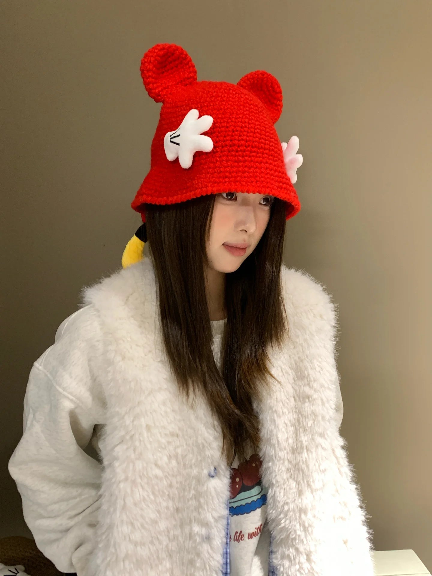 Cute Knitted Cartoon Fisherman Hat
