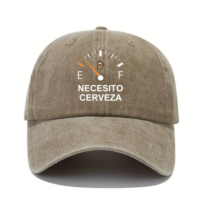 Necesito Cerveza Pattern Vintage Baseball Cap