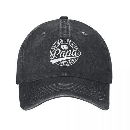 The Man The Myth Papa Legend Baseball Cap