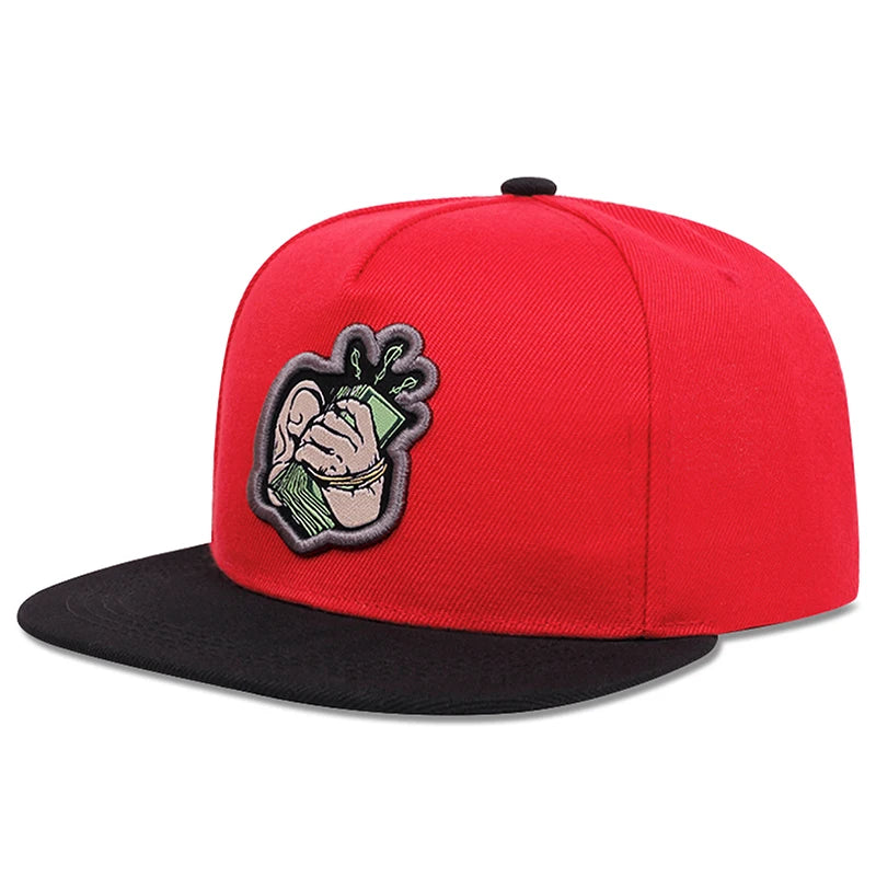 USD Embroidery Mesh Flat Brim Hip Hop Cap