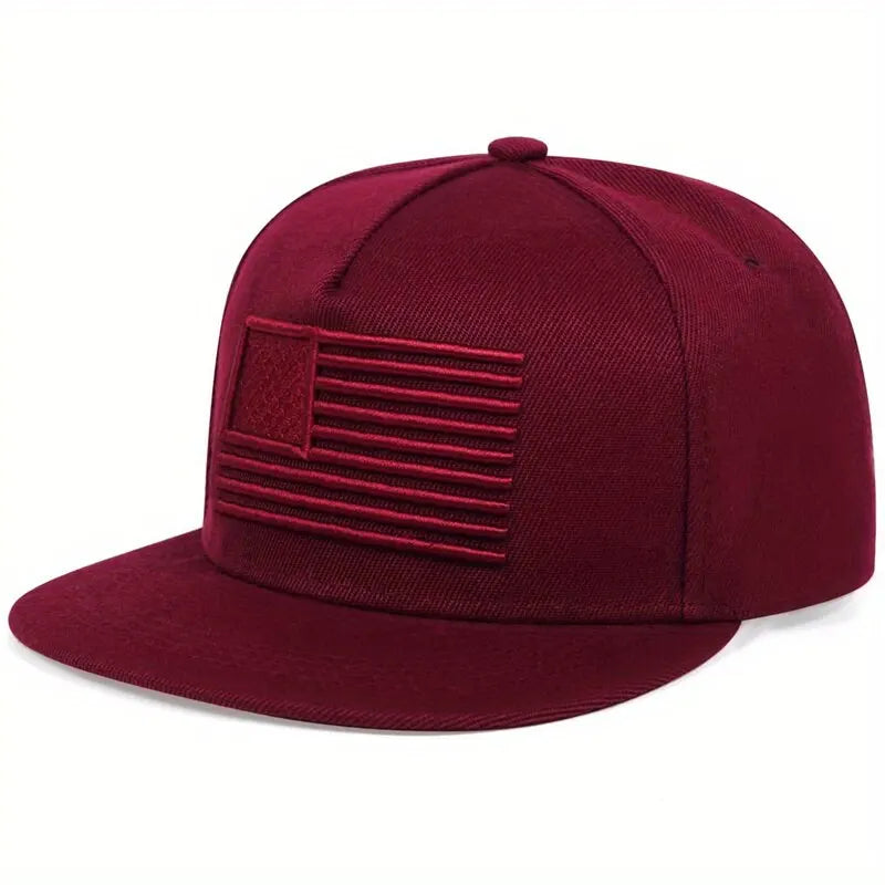 American Flag Embroidery Hip-hop Hats