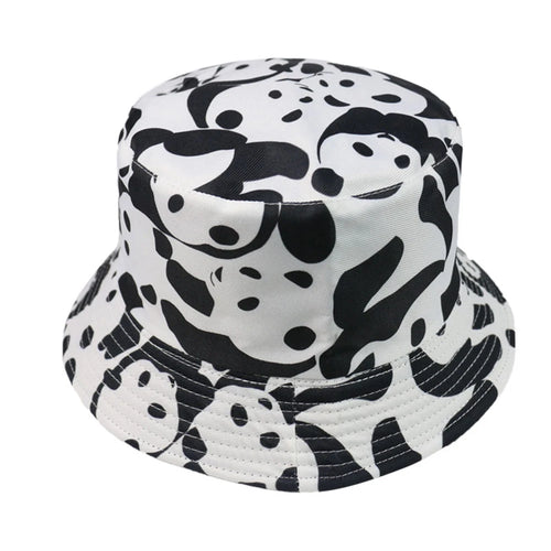 Cute Panda Cat Double-Sided Bucket Hat