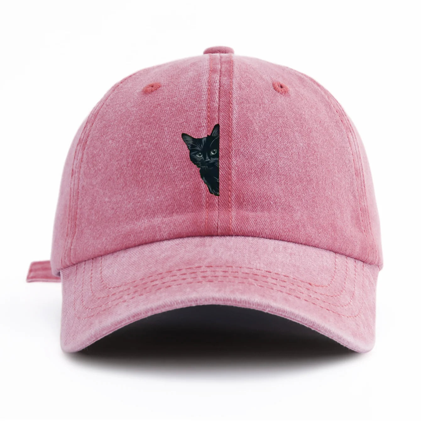 Minimalist Black Cat Retro Baseball Cap
