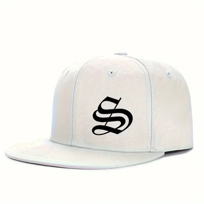 Gothic Letter S Baseball Snapback Cap